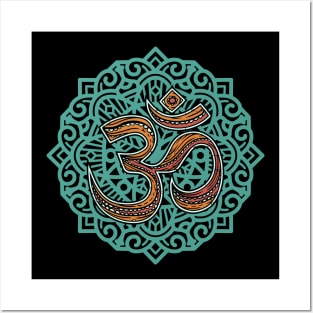 Om Yoga Tribal Goa Sign Posters and Art